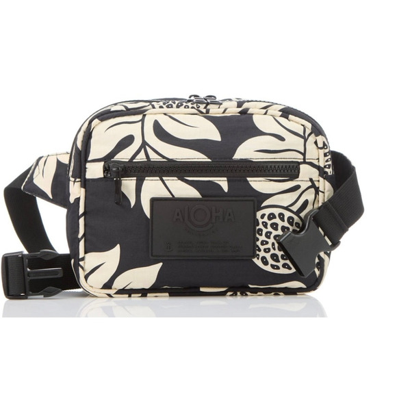 New Aloha Collection Holomua Keep it Light Hip Pack Sand on Black - Picture 1 of 3